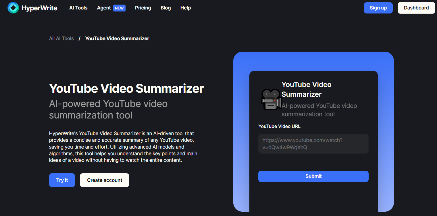 effortlessly summarize youtube videos with our intuitive youtube summary tool. save time and get concise insights, key points, and highlights from your favorite content in just a few clicks.