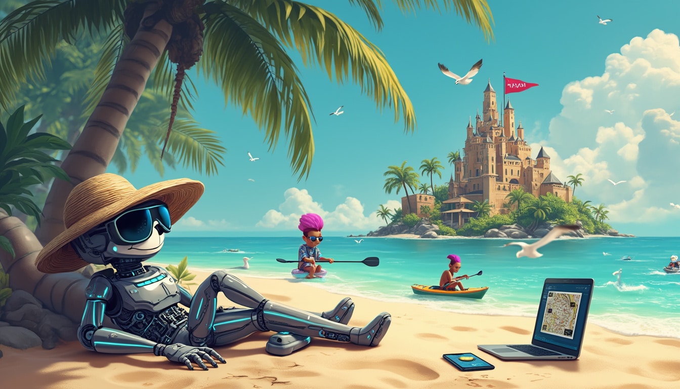 join chatgpt on a whimsical sun-kissed vacation where humor meets technology! discover the unexpected adventures of a hacker as they unravel mysteries, explore new horizons, and find joy in the unlikeliest of places. dive into this unique tale that blends ai storytelling with a dash of summer fun!