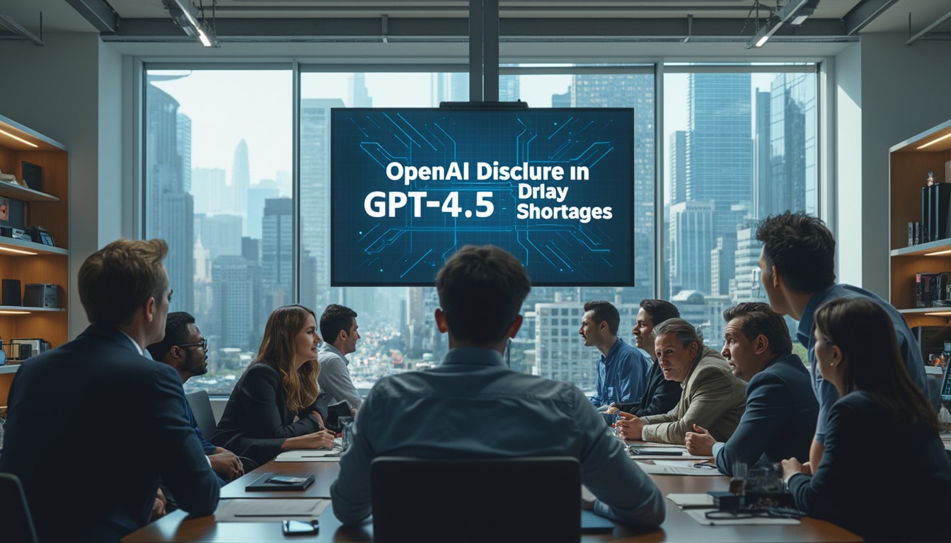 openai reveals a delay in the release of gpt-4.5, attributing the setback to ongoing gpu shortages. discover how this affects the ai landscape and what it means for future developments.